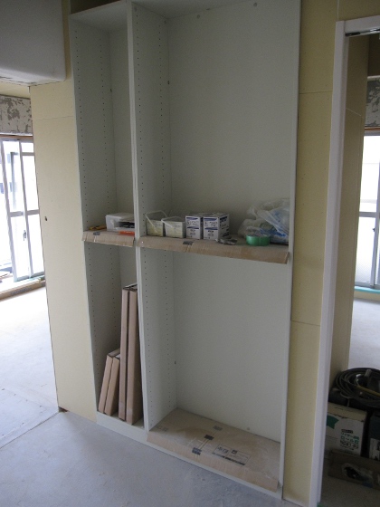 自宅リフォーム (3)：棚の造作